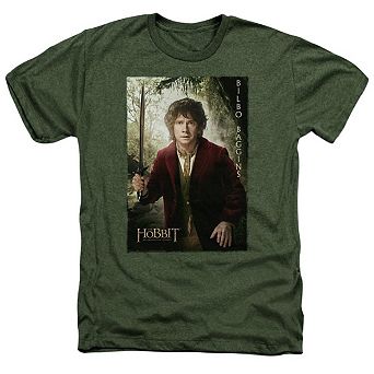 The Hobbit Bilbo Poster Adult Heather T-shirt
