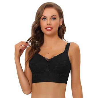 Women's Full Coverage Wide Straps Longline Hem Wirefree Bra