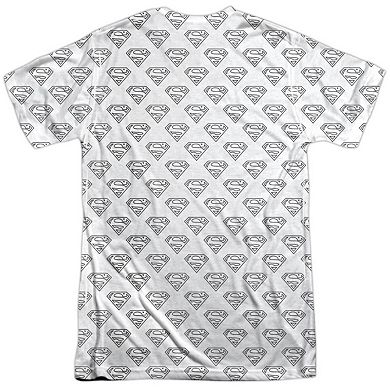 Superman Shields All Over Short Sleeve Adult 100% Poly Crew T-shirt