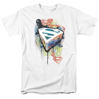 Superman Urban Shields Short Sleeve Adult T-shirt