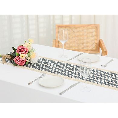 Bridal Party Dining Bedroom Boho Tassels Table Runner 1 Pack 12" X 71"