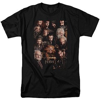 The Hobbit Dwarves Poster Short Sleeve Adult T-shirt