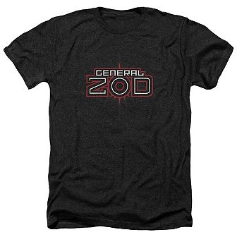 Superman Zod Logo Adult Heather T-shirt