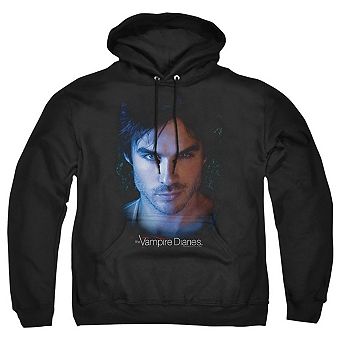 Vampire Diaries Damon Adult Pull Over Hoodie