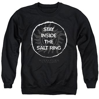 Supernatural Stay Inside The Salt Ring Adult Crewneck Sweatshirt