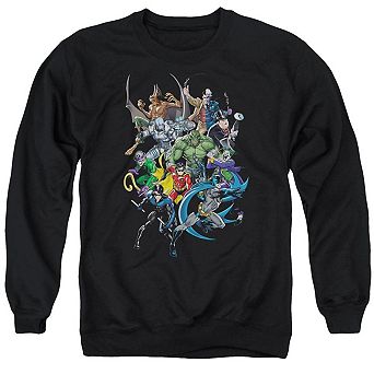 Batman Saints And Psychos Adult Crewneck Sweatshirt