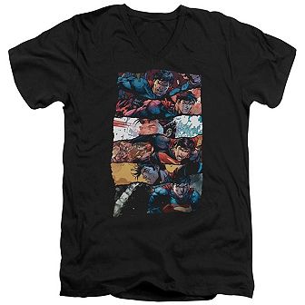 Superman Torn Collage Short Sleeve T-shirt