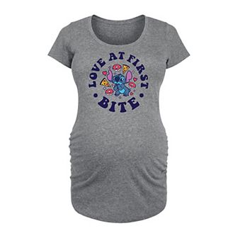 Disney's Lilo & Stitch Maternity Love At First Bite Graphic Tee