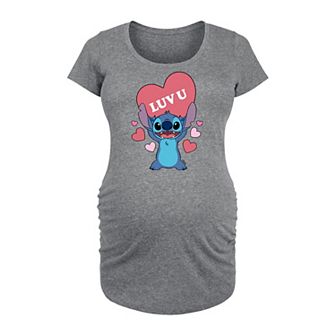 Disney's Lilo & Stitch Maternity Luv U Heart Graphic Tee