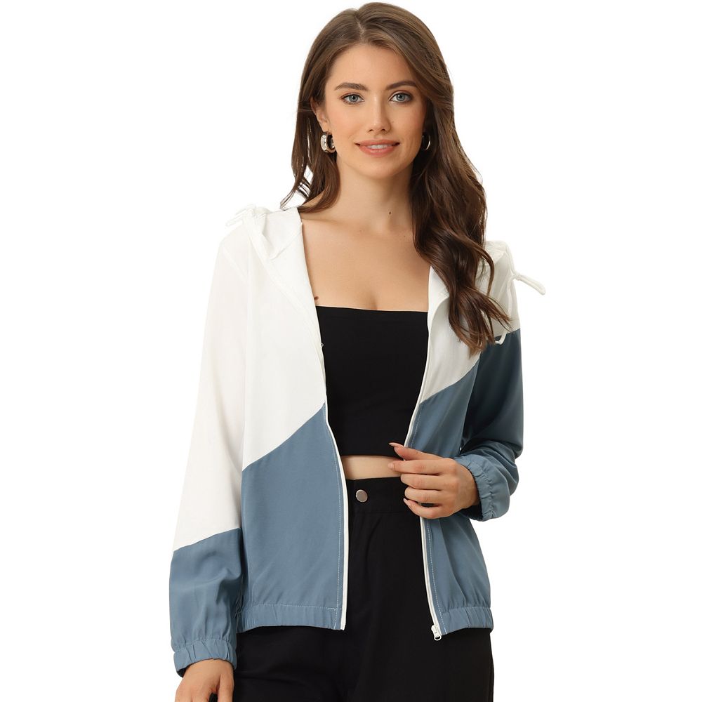 Ivy Lane Drawstring Zip Up Hooded Jacket for Women main image 0