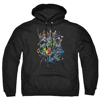 Batman Saints And Psychos Adult Pull Over Hoodie