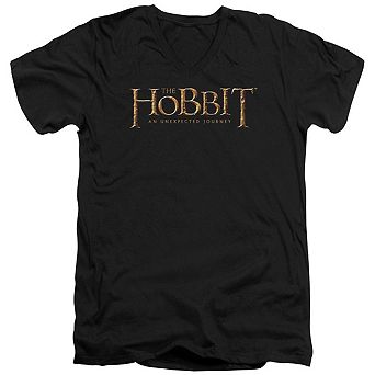 The Hobbit Logo Short Sleeve Adult V Neck T-shirt