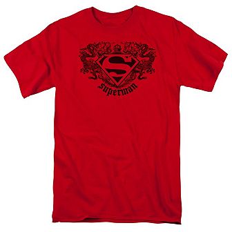 Superman Superman Dragon Short Sleeve Adult T-shirt