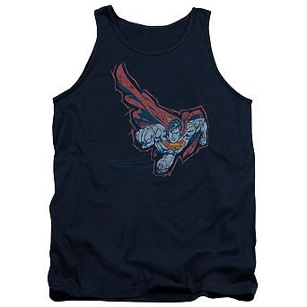 Superman Scribble & Soar Adult Tank Top
