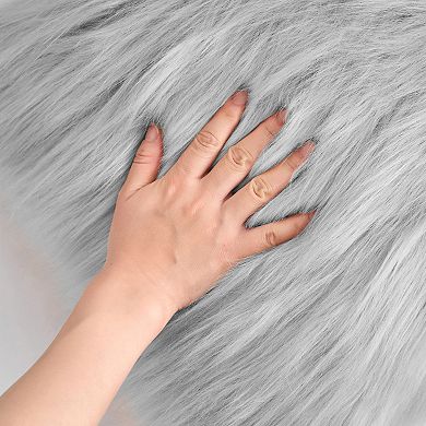 Plush Decorative Solid Throw Modern Bedroom Pillow Covers 2 Pcs 18" X 18"