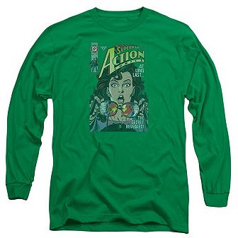 Superman Secret Revealved Long Sleeve Adult T-shirt