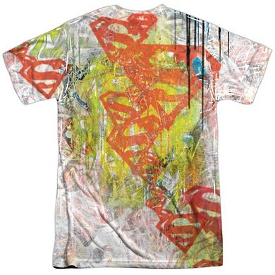 Superman Urban Shields Short Sleeve Adult 100% Poly Crew T-shirt