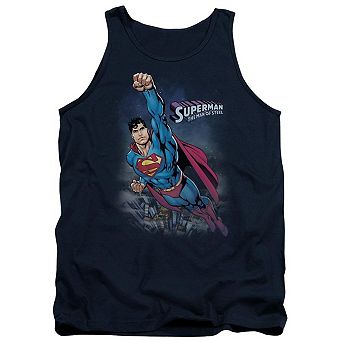 Superman Twilight Flight Adult Tank Top