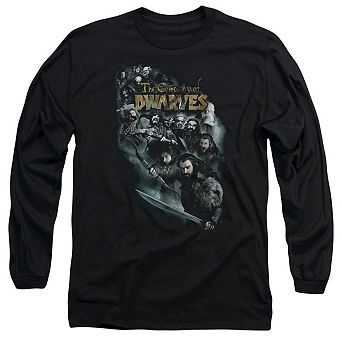 The Hobbit Company Of Dwarves Long Sleeve Adult T-shirt