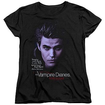Vampire Diaries Sense Your Body Short Sleeve Womens T-shirt