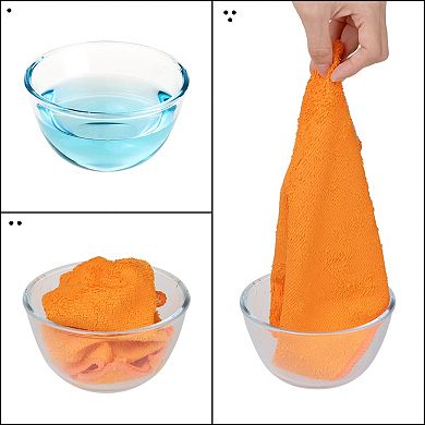 Kitchen Absorbent Microfiber Quick Dry Dish Cloths 10 Packs 12" X 12"