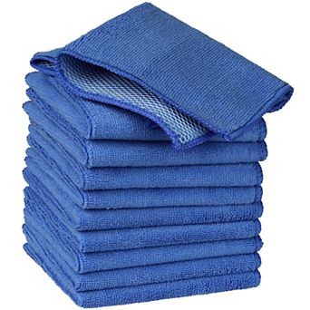 Kitchen Absorbent Microfiber Quick Dry Dish Cloths 10 Packs 12" X 12"