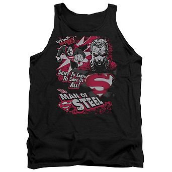 Superman Save Us All Adult Tank Top