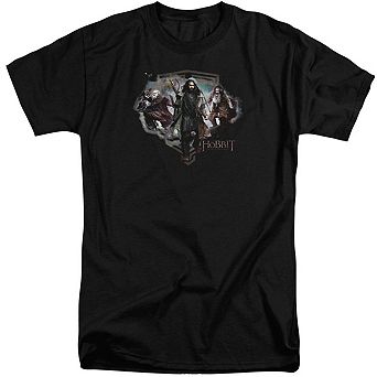 The Hobbit Three Dwarves Short Sleeve Adult Tall T-shirt