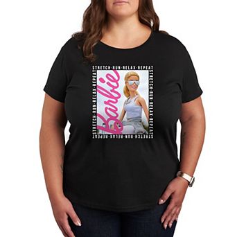 Plus Barbie® Stretch Run Relax Repeat Graphic Tee