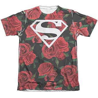 Superman Super Floral Sleeve T-shirt