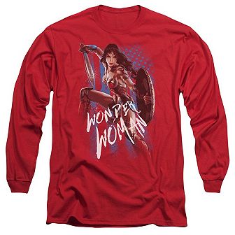 Wonder Woman Movie American Hero Long Sleeve Adult T-shirt