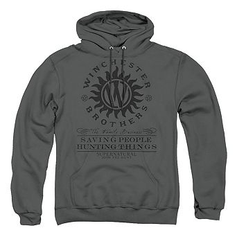 Supernatural Winchester Anti Possession Adult Pull Over Hoodie