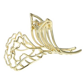 1 pc Metal Hair Claws Hair Clips for Women Gold Tone 4.45"x2.83"x1.14"