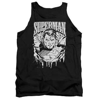 Superman Super Metal Adult Tank Top