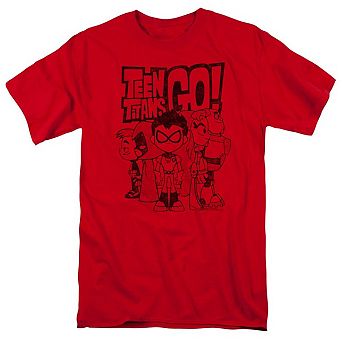 Teen Titans Go Team Up Short Sleeve Adult T-shirt