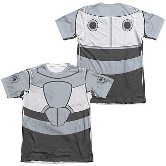 Teen Titans Go Cyborg Uniform Sleeve T-shirt