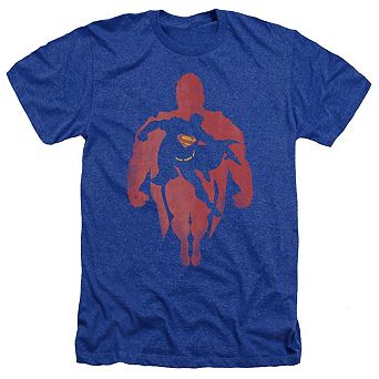 Superman Super Knockout Adult Heather T-shirt