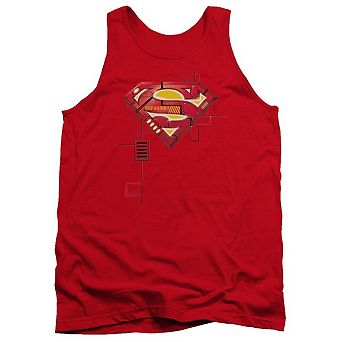 Superman Super Mech Shield Adult Tank Top