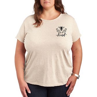Plus Bee Kind Floral Graphic Tee