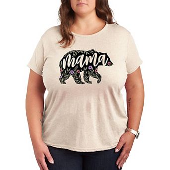 Plus Floral Mama Bear Graphic Tee