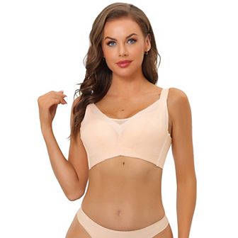 Women's Adjustable Straps Full Coverage Mesh Underwire Minimizer Bra