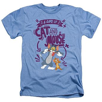 Tom And Jerry Movie Cat And Mouse Adult Heather T-shirt