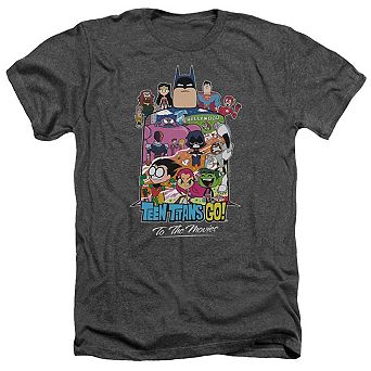 Teen Titans Go To The Movies Hollywood Adult Heather T-shirt