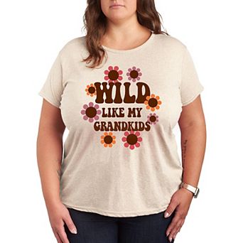 Plus Wild Like My Grandkids Graphic Tee