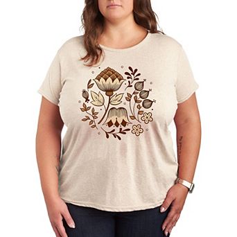 Plus Dutch Flowers Graphic Tee