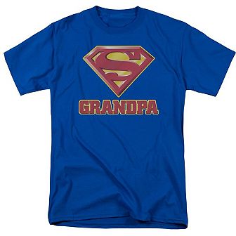 Superman Super Grandpa Short Sleeve Adult T-shirt