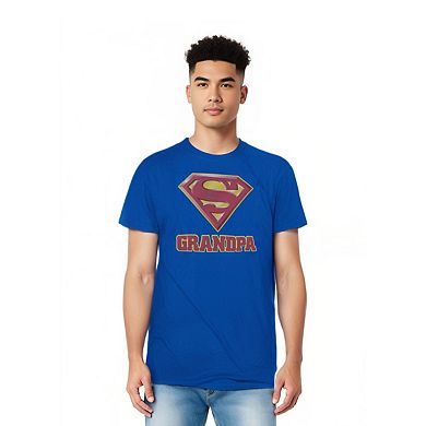 Superman Super Grandpa Short Sleeve Adult T-shirt