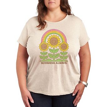 Plus Sunflowers Sunshine Always Graphic Tee