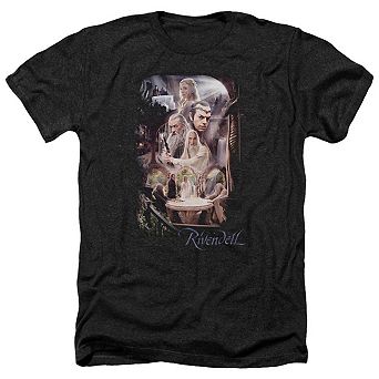 The Hobbit Rivendell Adult Heather T-shirt