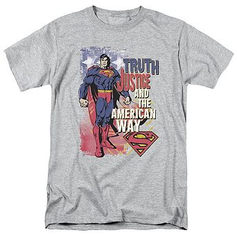 Superman Truth Justice Short Sleeve Adult T-shirt